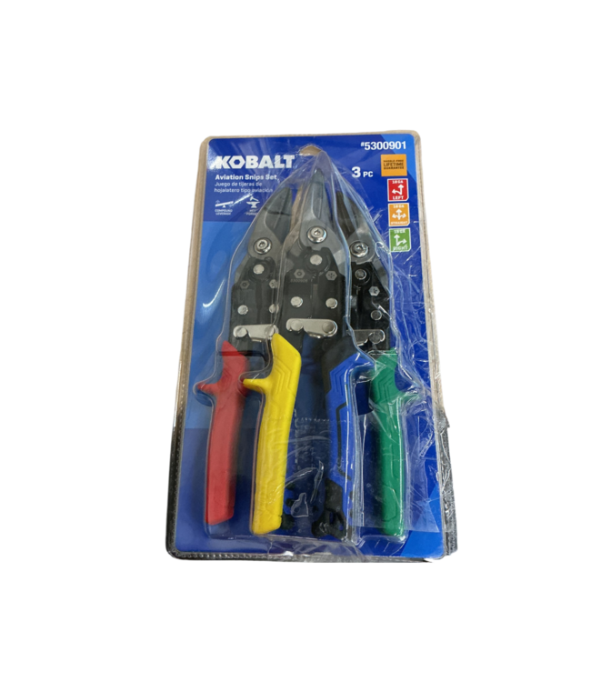 55943 Aviation Snips Set 3 Piece Right, Straight, Left
