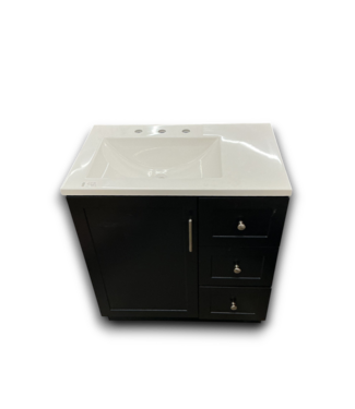 Bud's Warehouse 55920 Navy Blue Bathroom Vanity W/top 30.5"w