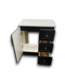 55920 Navy Blue Bathroom Vanity W/top 30.5"w