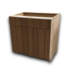 55953 Walnut Bathroom Vanity Base 33"w