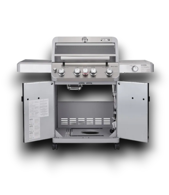 55959 Stainless Steel Liquid Propane Grill - Side Burner