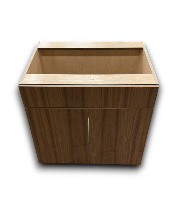 55953 Walnut Bathroom Vanity Base 33"w