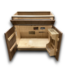 55953 Walnut Bathroom Vanity Base 33"w