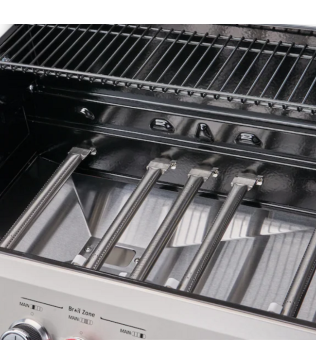 55959 Stainless Steel Liquid Propane Grill - Side Burner