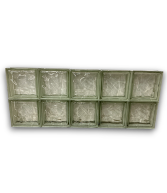 Bud's Warehouse 55977 Frameless Replacement Wavy Glass Block Window 10 Blocks