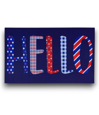Bud's Warehouse 55981 18” X 30” Decorative Hello Floor Mat