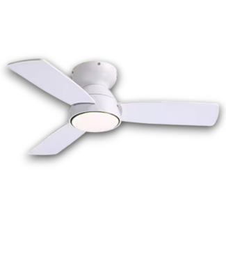 Bud's Warehouse 55985 Modern Smart Indoor White Ceiling Fan With Lights And Remote Control