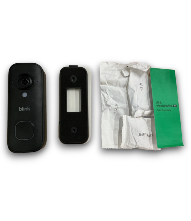 55988 Wired Doorbell 2k+ Black Head To Toe 2k Video Doorbell
