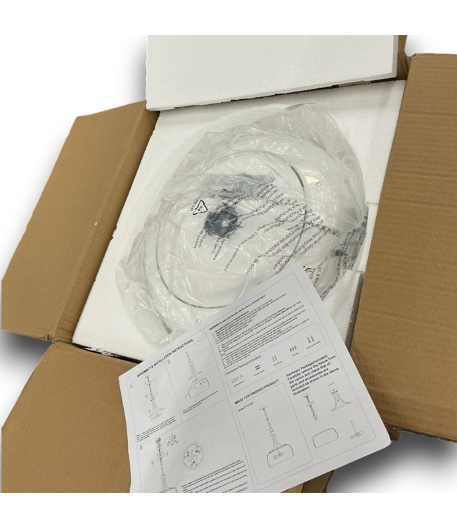 55972 3 Light Modern Clear Glass Drum Hanging Light