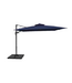55971 9' Broewn Aluminum Navy Crank Cantilever Patio Umbrella