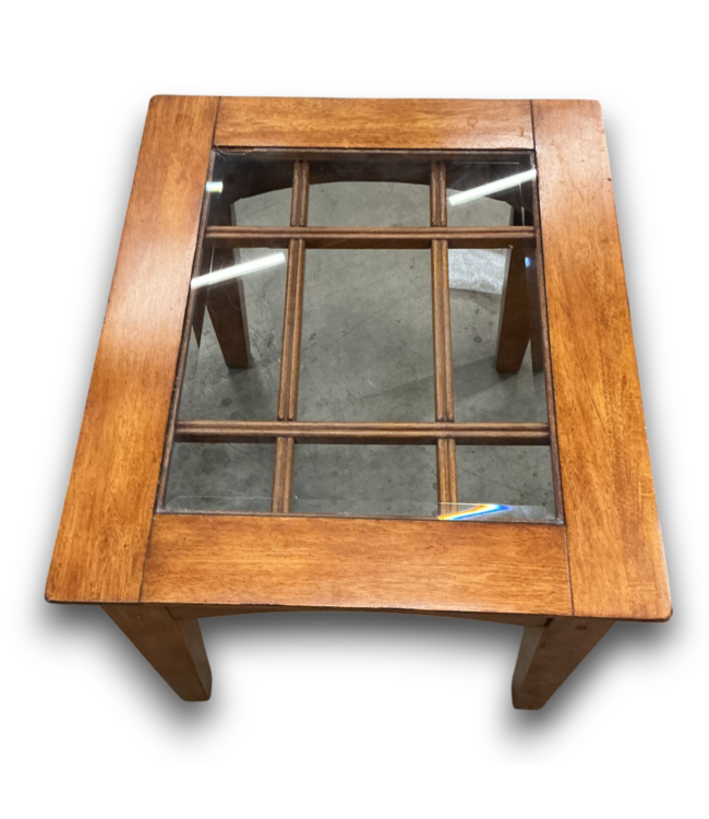 55990 3-piece  Coffee And End Table Set Wood/glass