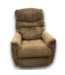 55991 Brown Corduroy Recliner Chair