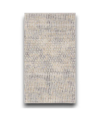 Bud's Warehouse 55992 Frosted Vision Ivory, Gray, Gold, Light Blue Abstract Area Rug 5 X 8