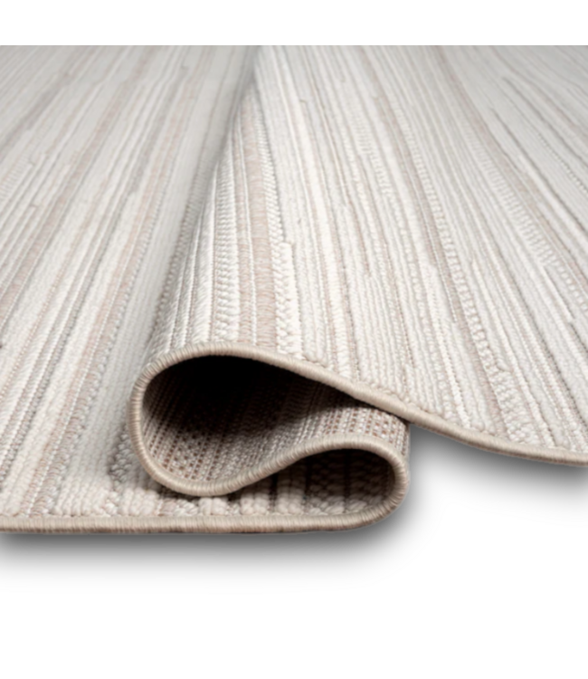 55994 Cream Textured Indoor Area Rug 8' X 10'