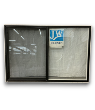 Bud's Warehouse 55998 Black And White Vinyl Sliding Window With Annealed Glass 72 X 48