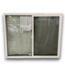 56001 Black And White Vinyl Sliding Window With Annealed Glass 60 X 48