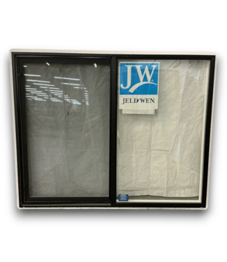 Bud's Warehouse 56001 Black And White Vinyl Sliding Window With Annealed Glass 60 X 48