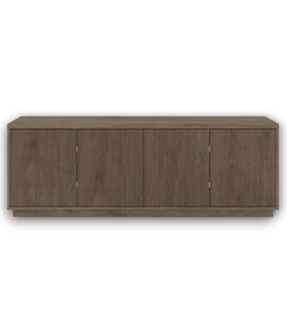 Bud's Warehouse 56007 Hanson Transitional Antiqued Gray Oak Tv Stand