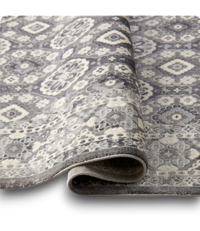 56008 Gray Geometric Area Rug 8' X 10'