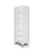 56009 Shaker Style White Wood Bookcase Finished