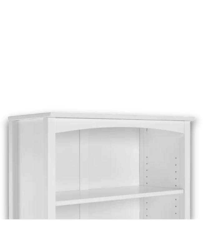 56009 Shaker Style White Wood Bookcase Finished
