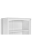 56009 Shaker Style White Wood Bookcase Finished