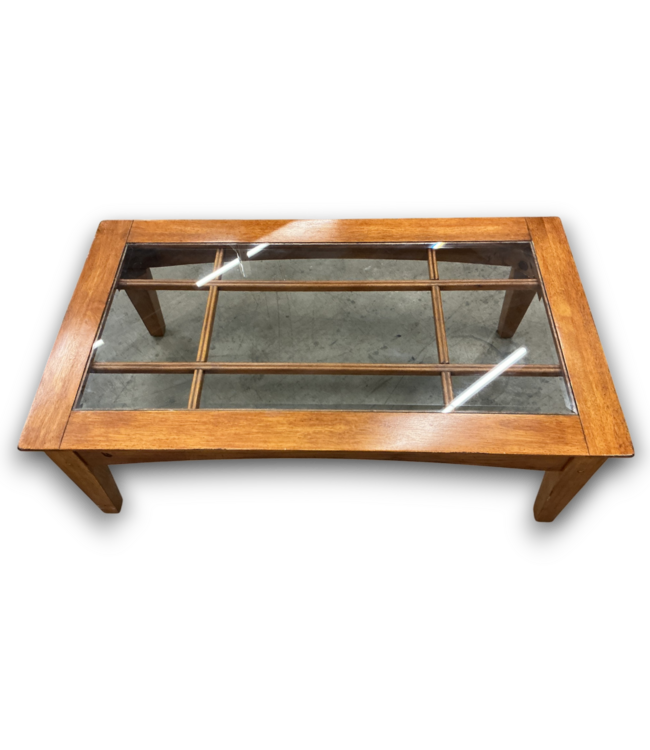 55990 3-piece  Coffee And End Table Set Wood/glass