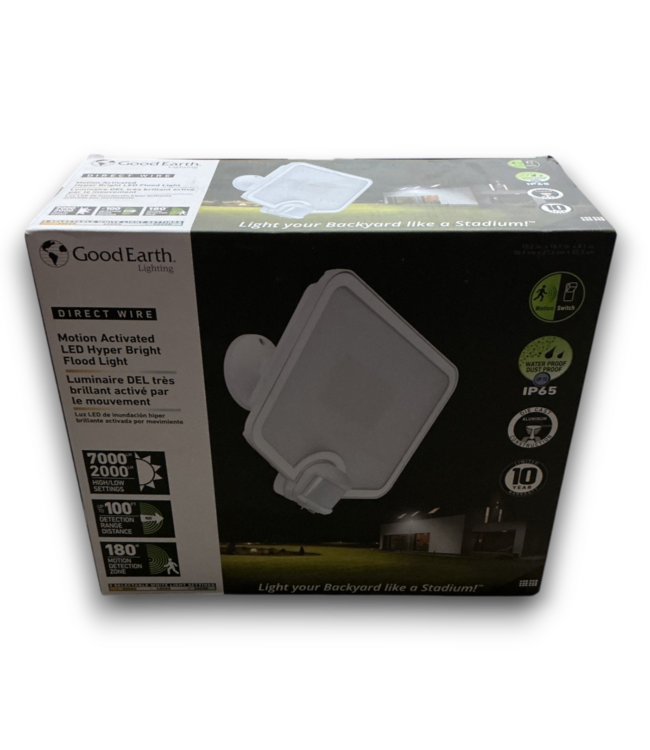 56003 Hardwired White Motion Activated Flood Light