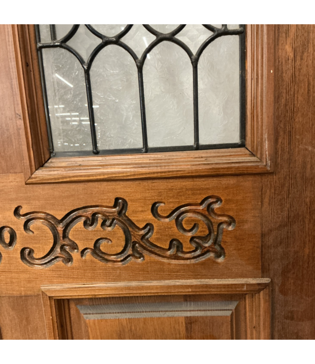 56020 72 X 80 Double Door Slab Set. Solid Antique Style