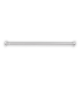 Bud's Warehouse 56023 Nickel Adjustable Shower Curtain Rod 42" - 72"
