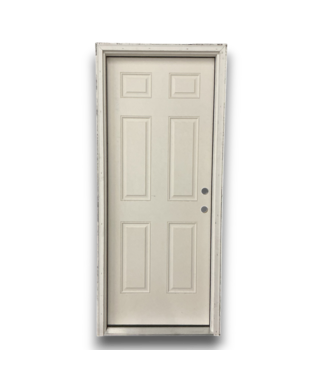 Bud's Warehouse 56024 32 X 80 Prehung 6 Panel Exterior Door