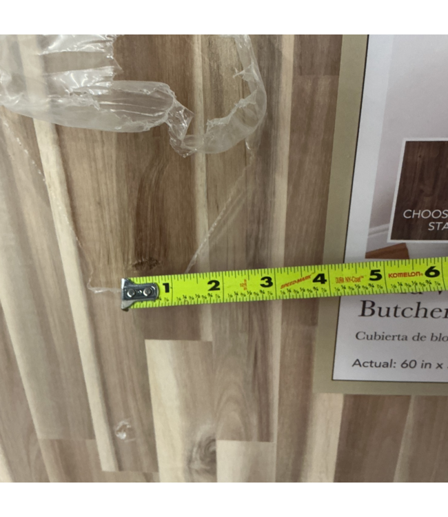 56034 Solid Wood Butcher Block Countertop