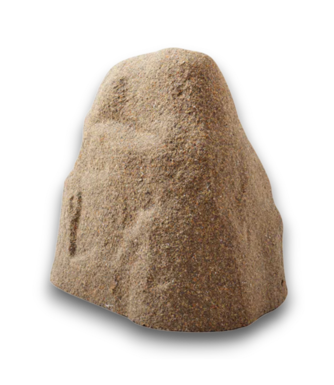56035 Small Faux Rock Cover Sandy Brown Hdpe With Ground Stakes