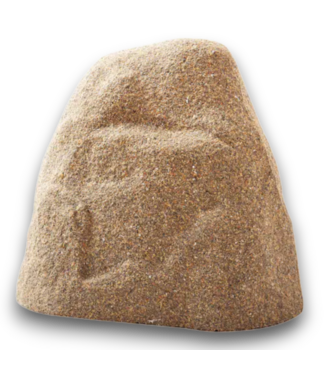Bud's Warehouse 56035 Small Faux Rock Cover Sandy Brown Hdpe With Ground Stakes