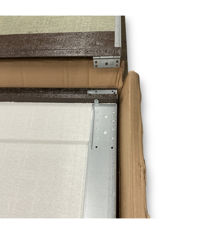 56026 Classic Steel R-value Insulated Brown Garage Door 8 X 8