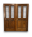 56020 72 X 80 Double Door Slab Set. Solid Antique Style