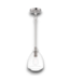 56055 Babylon 1-light Satin Nickel Clear Glass Schoolhouse Pendant Light