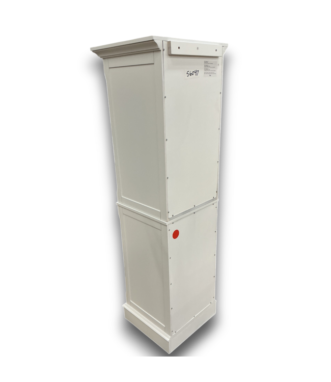 56047 20x66x18 In. White Freestanding Linen Closet