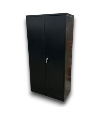 Bud's Warehouse 56061 36" X 16" X 72" Black Steel Storage Cabinet