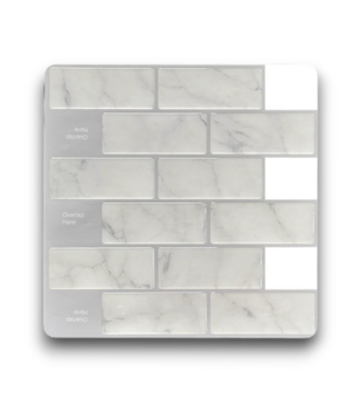 Bud's Warehouse 56070 10 X 10 Glossy Composite Linear Wall Tile