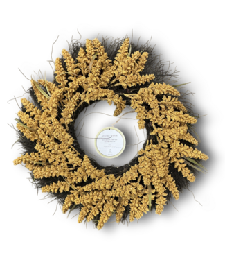 Bud's Warehouse 56078 Yellow Artificial Fall Wreath 24"