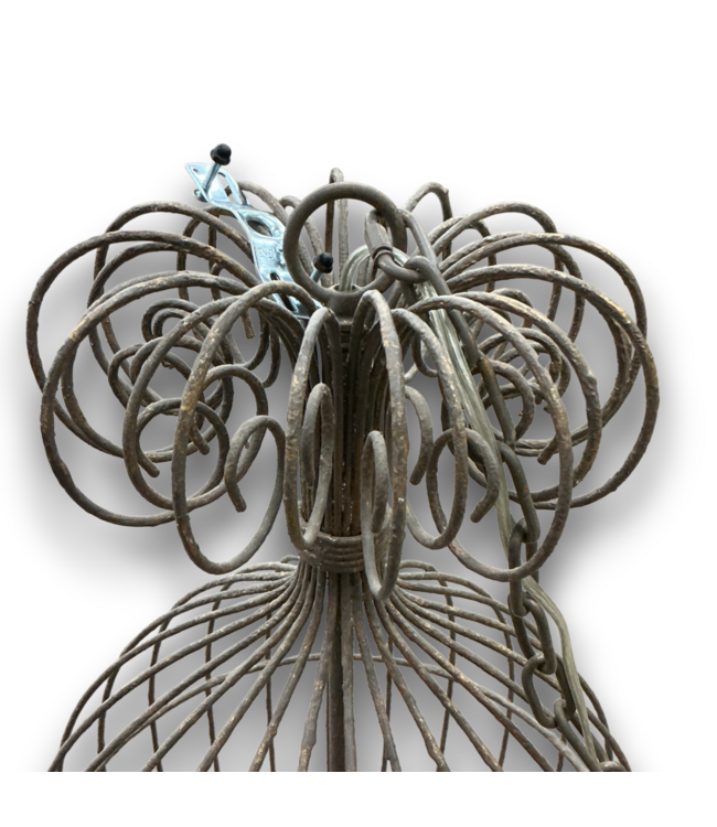 56058 Rustic Iron Birdcage Chandelier 4 Light