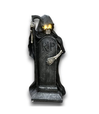 Bud's Warehouse 56080 Freestanding Lighted Reaper Porch Decoration 3.25'