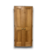 56098 Prehung 4-panel Fir Wood Double Closet Door 37.375"w