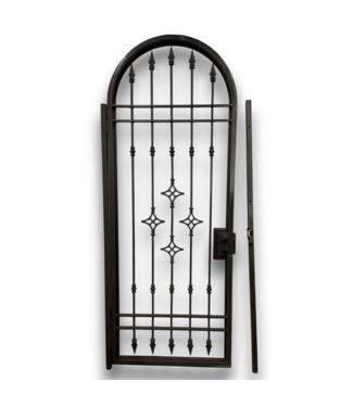 Bud's Warehouse 56102 Black Wrought Iron Security Door 37" X 87.5" Lh