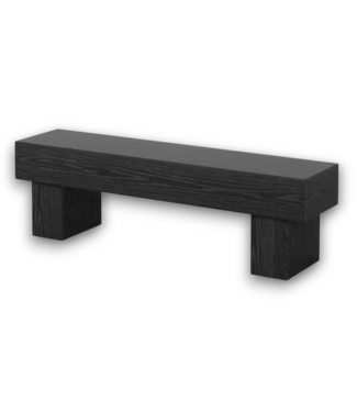 Bud's Warehouse 56106 Black Tv Stand Low Console Table For Living Room