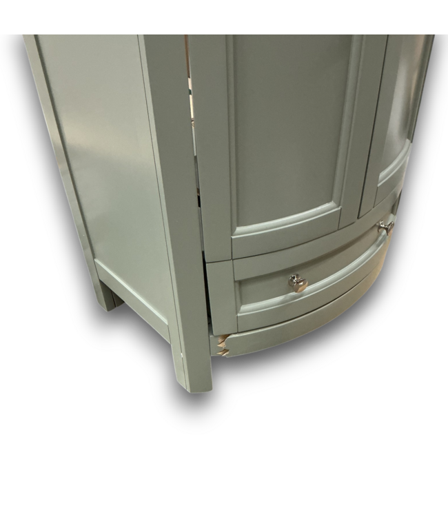 56124 Mint Vanity With White Ceramic Top 24"