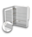 56125 24x30 Led Fog Free Mirrored Medicine Cabinet