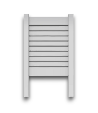Bud's Warehouse 56142 White Vinyl Outdoor Privacy Screen 3' X 4'