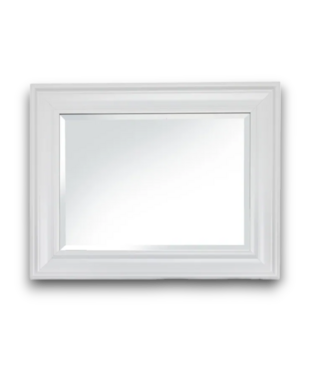 Bud's Warehouse 56143 White Beveled Wall Mirror 21.5" X 27.5"